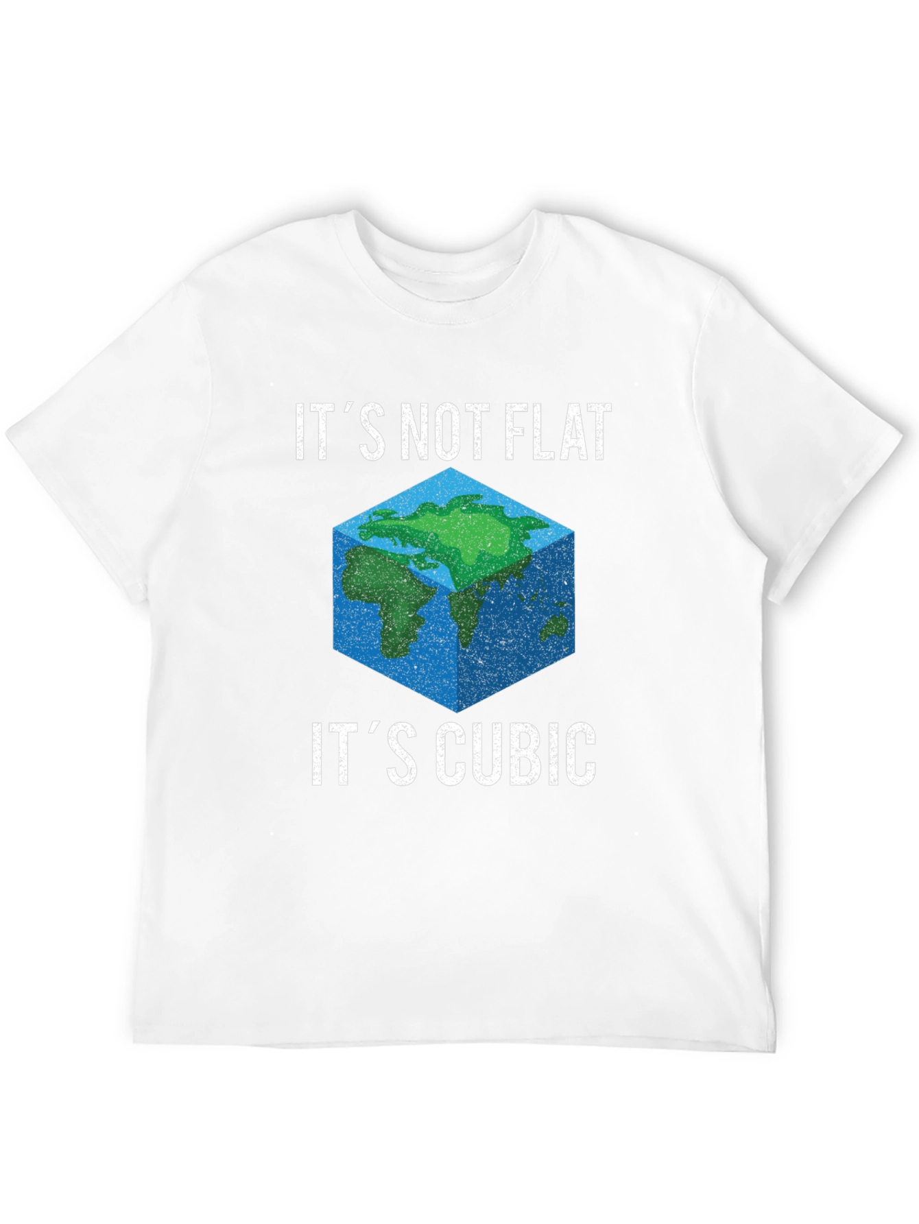 Cubic Earth Funny Graphic T-Shirt