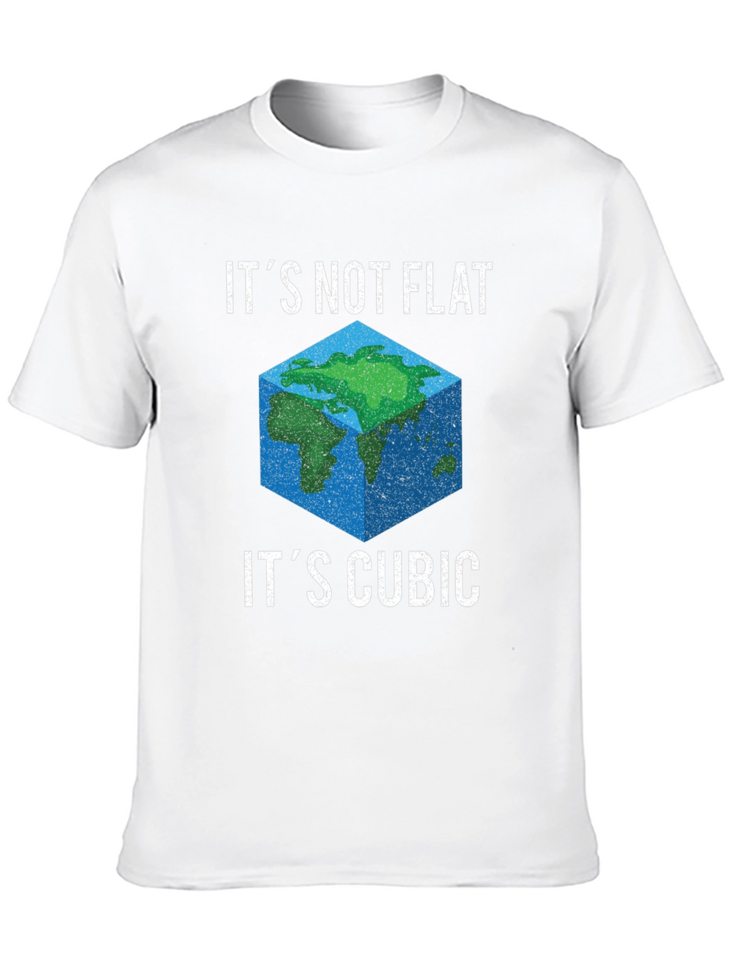Cubic Earth Funny Graphic T-Shirt