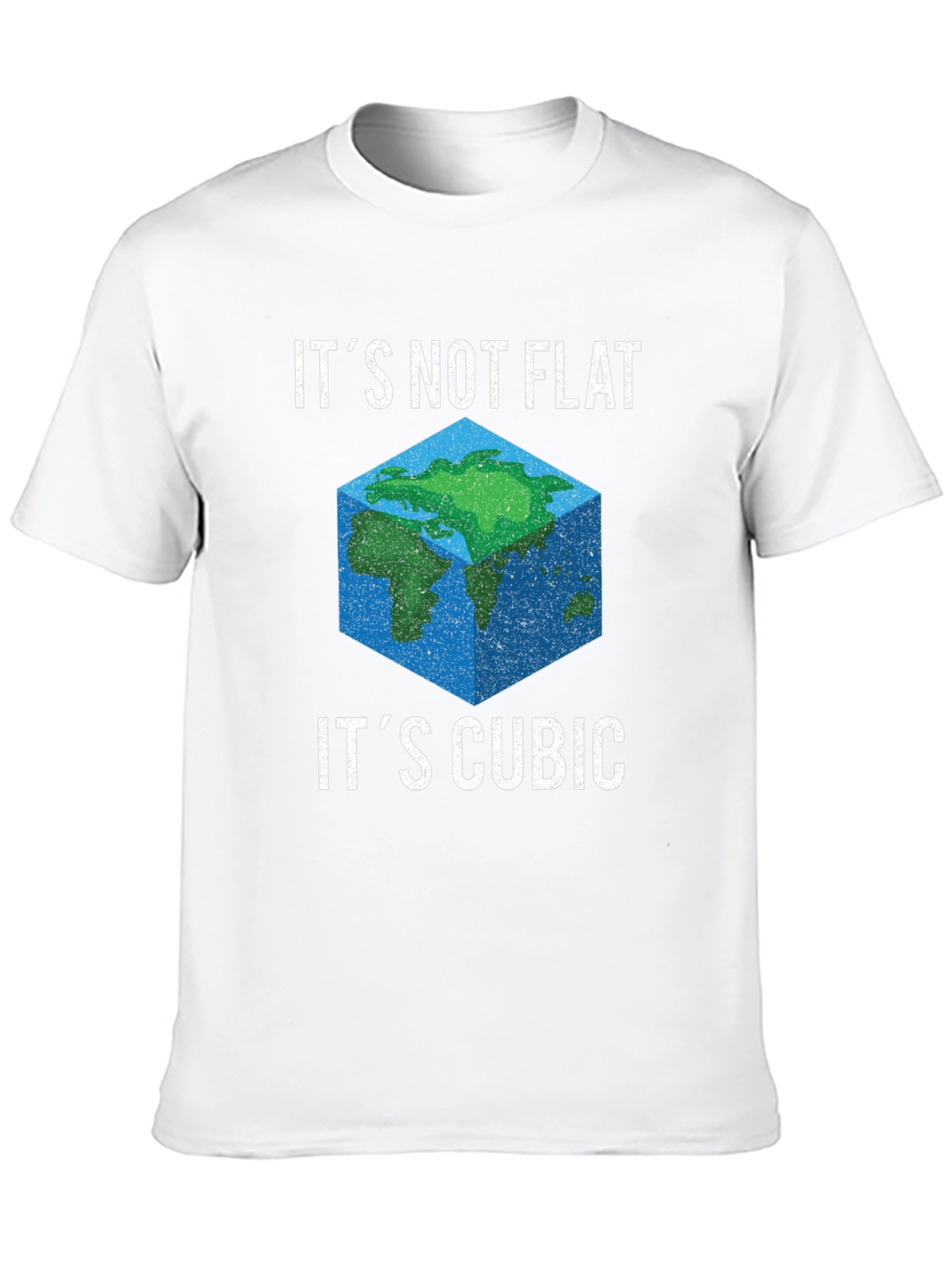 Cubic Earth Funny Graphic T-Shirt