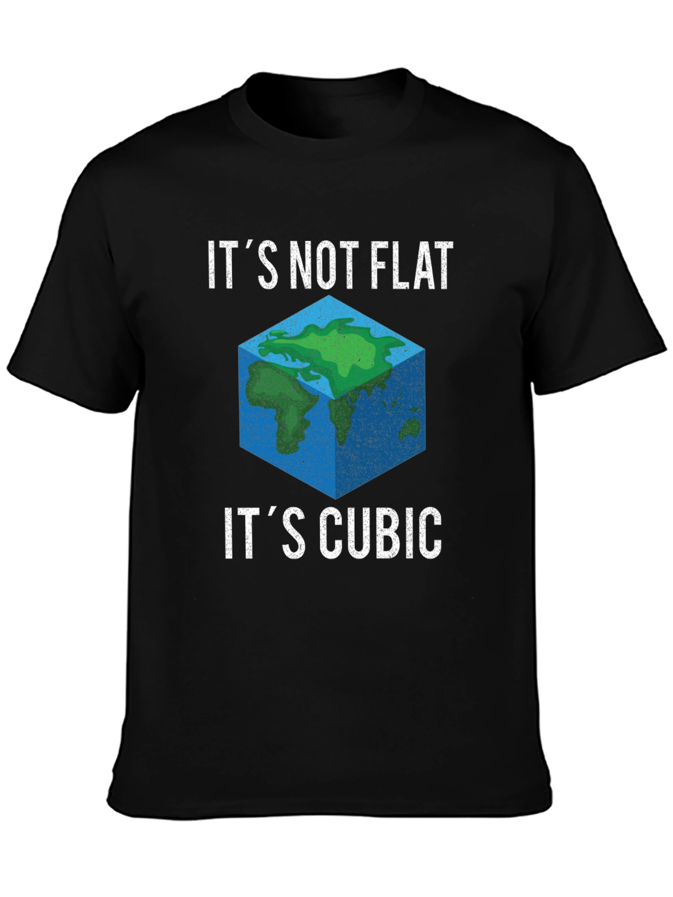 Cubic Earth Funny Graphic T-Shirt