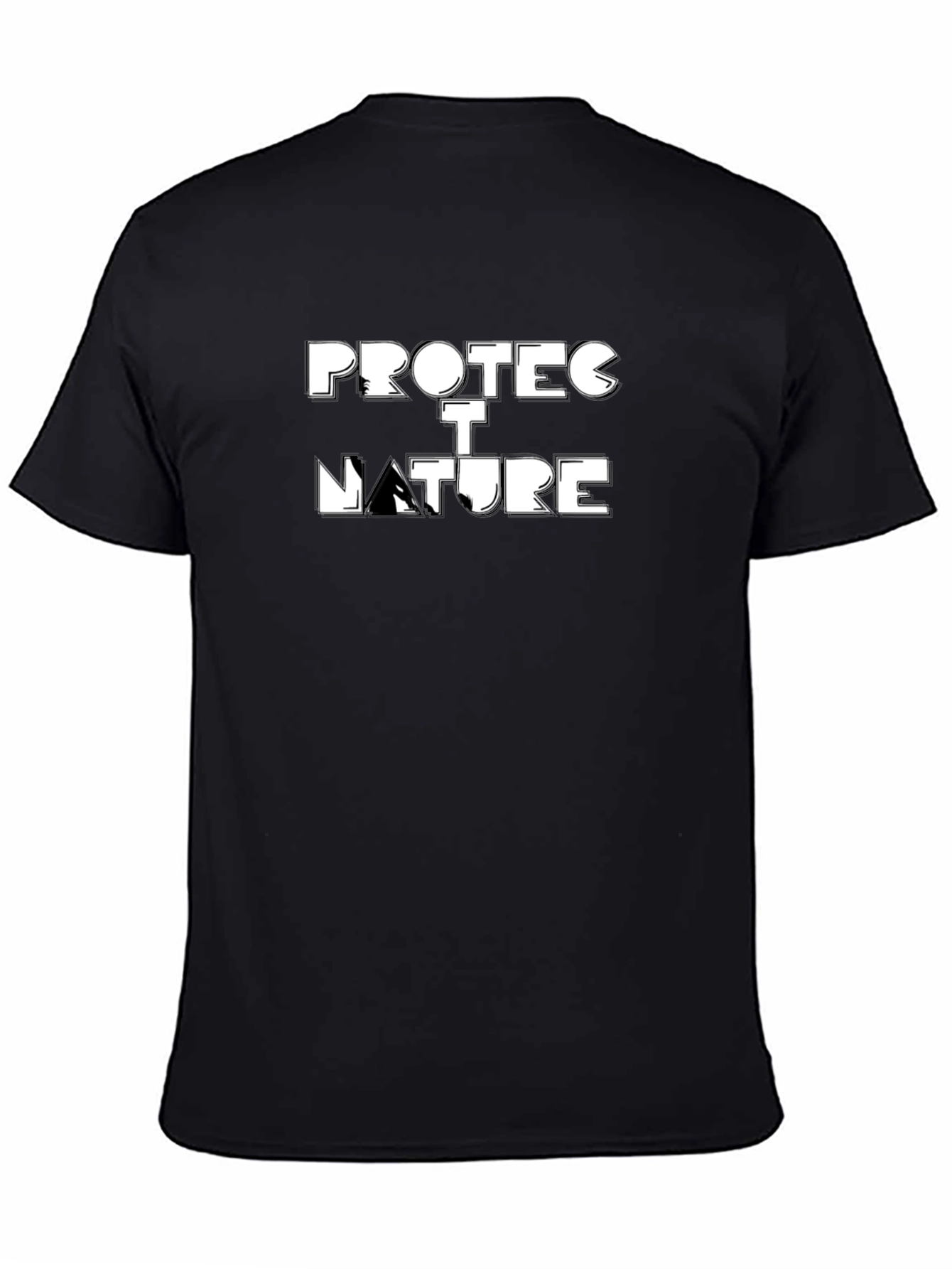 Protect Nature Graphic Tee - Black Casual Shirt