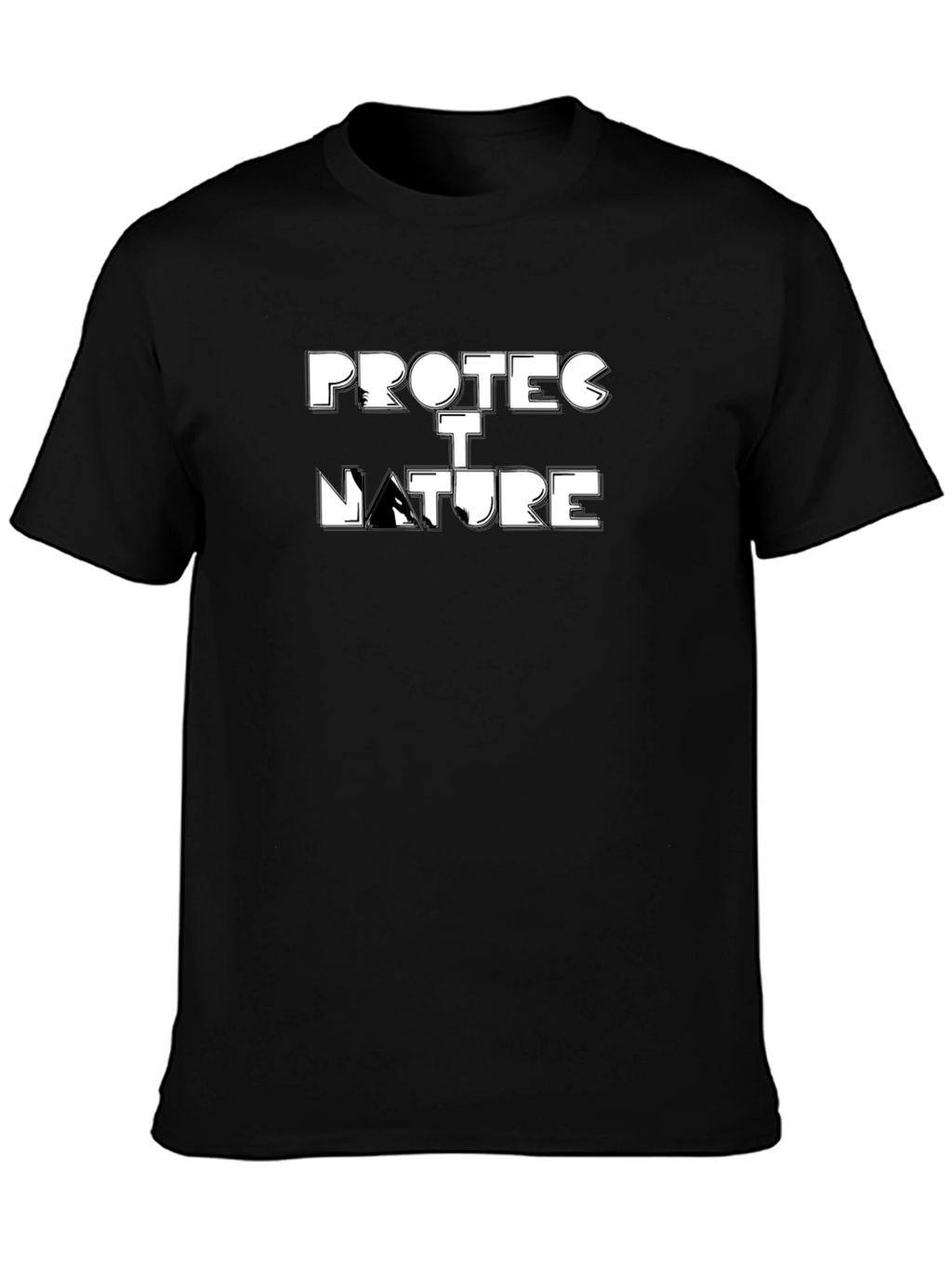 Protect Nature Graphic Tee - Black Casual Shirt
