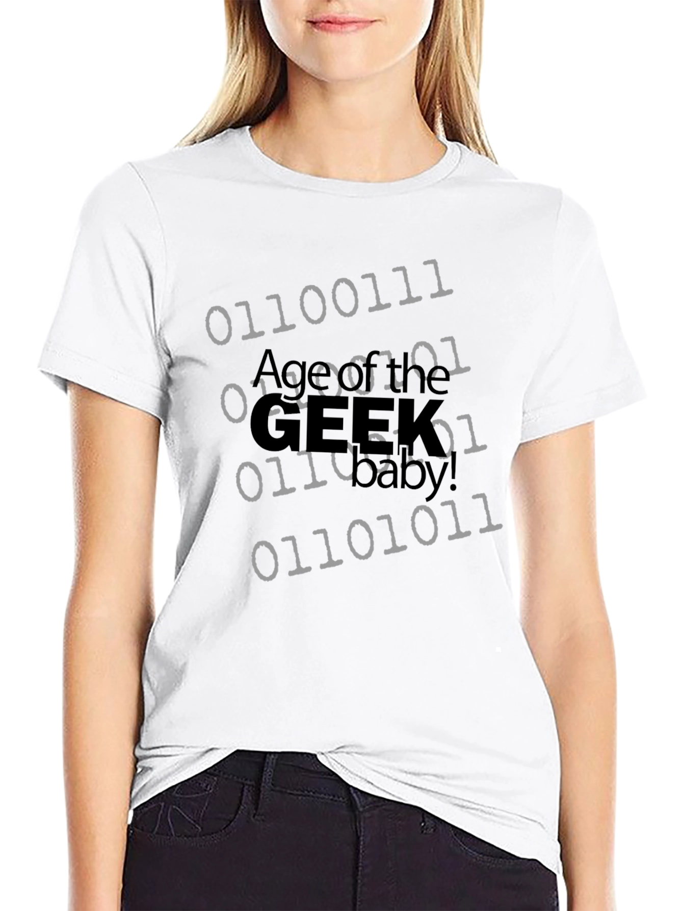 Geek Binary Code T-Shirt - Agent of the Geek Baby!