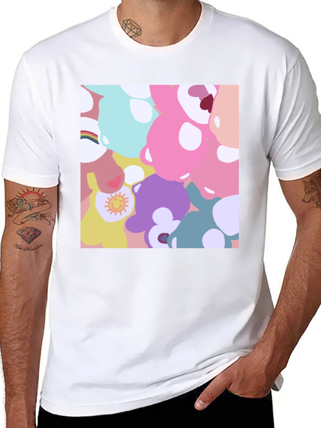 Care Bears Inspired Graphic T-Shirt
