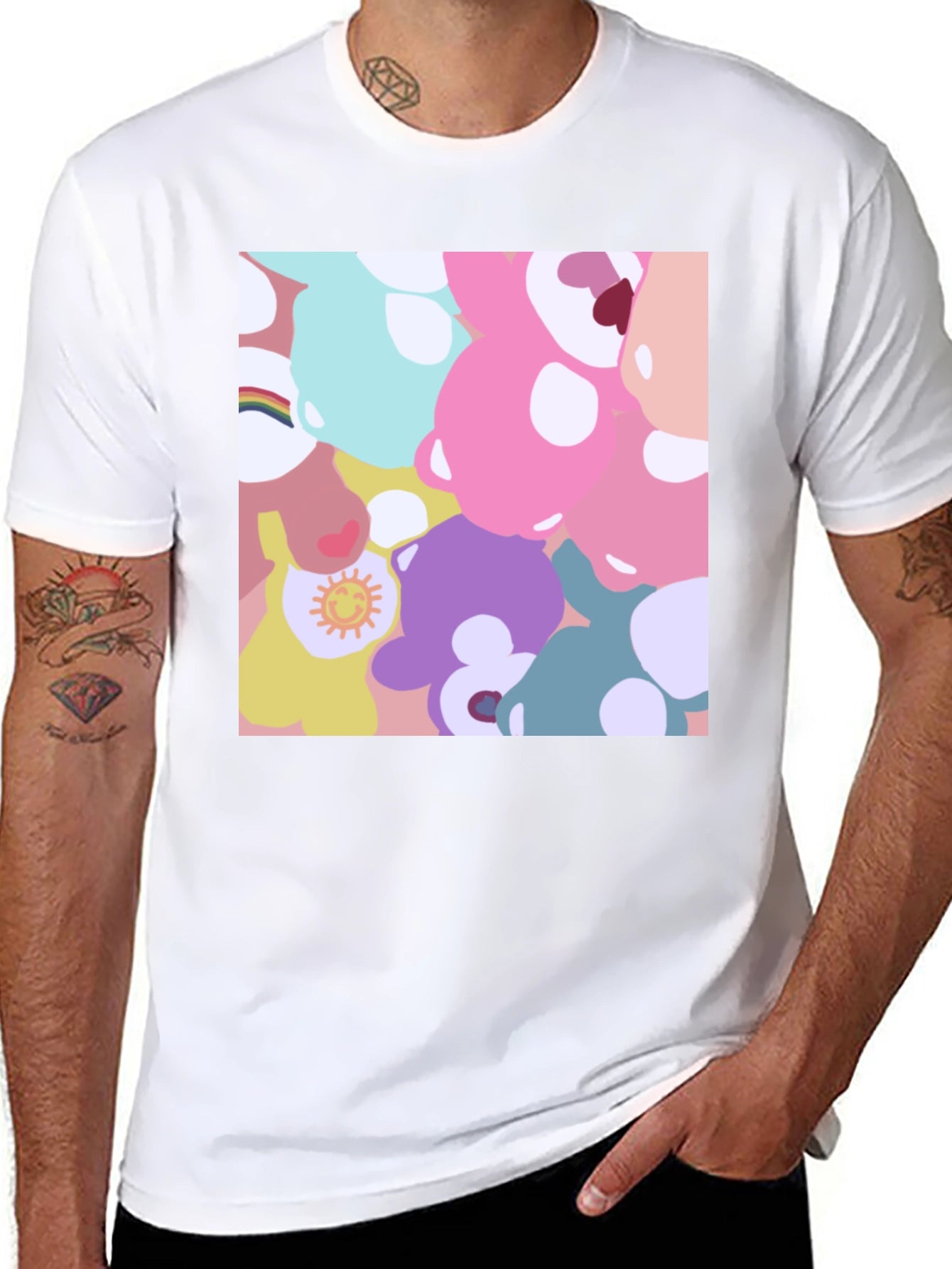 Care Bears Inspired Graphic T-Shirt
