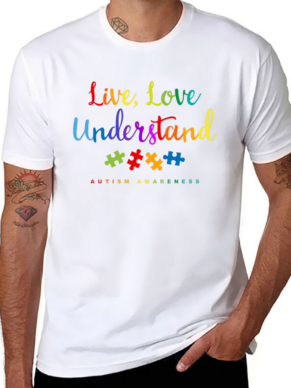 Autism Awareness T-Shirt - Live Love Understand