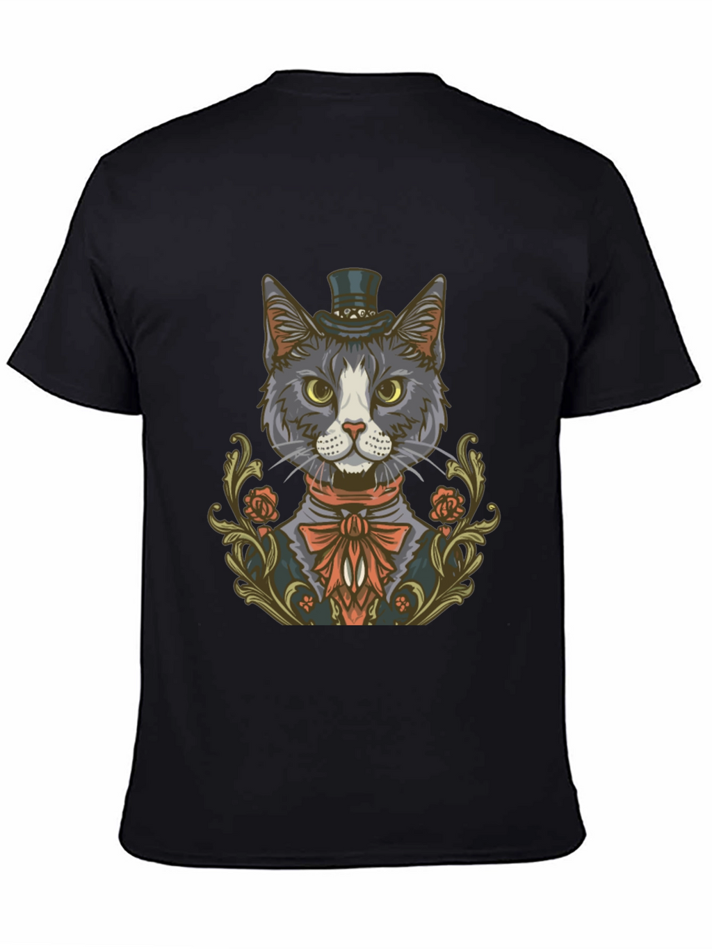 Dapper Cat Top Hat Graphic Tee