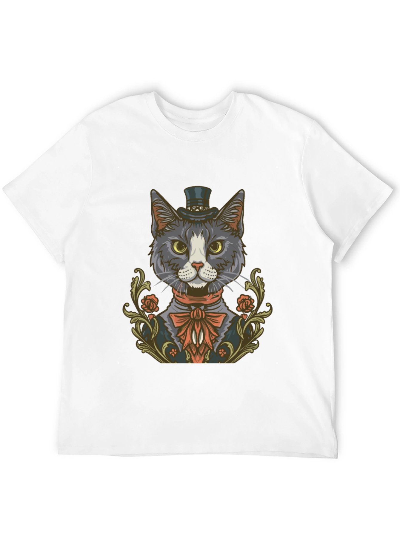 Dapper Cat Top Hat Graphic Tee