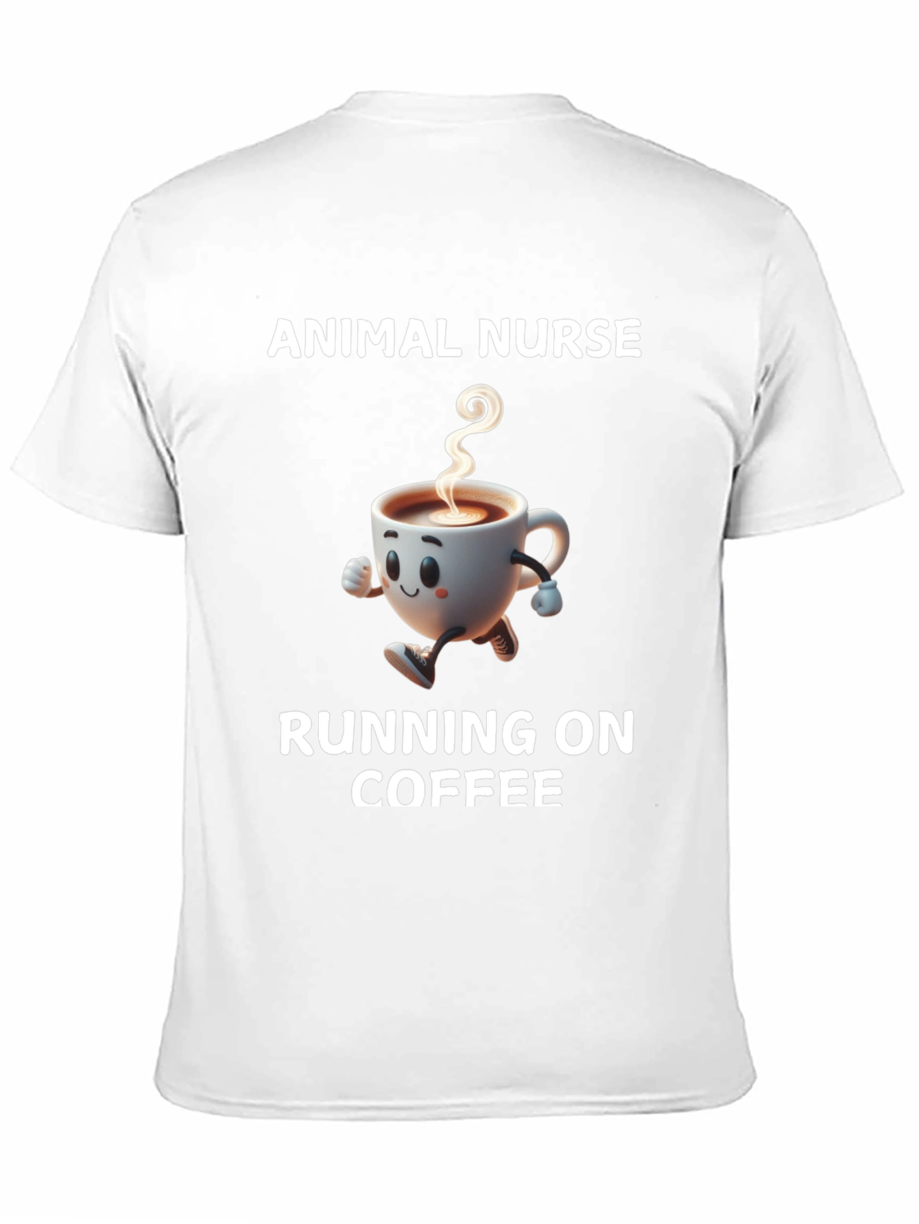 Animal Nurse Running on Coffee T-Shirt
