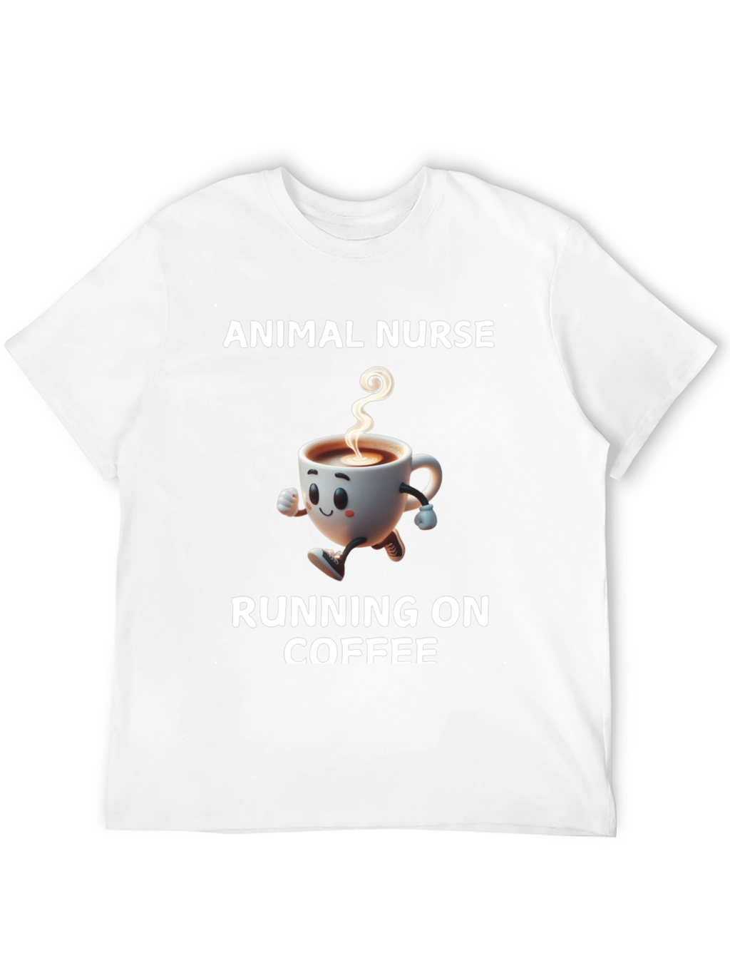 Animal Nurse Running on Coffee T-Shirt