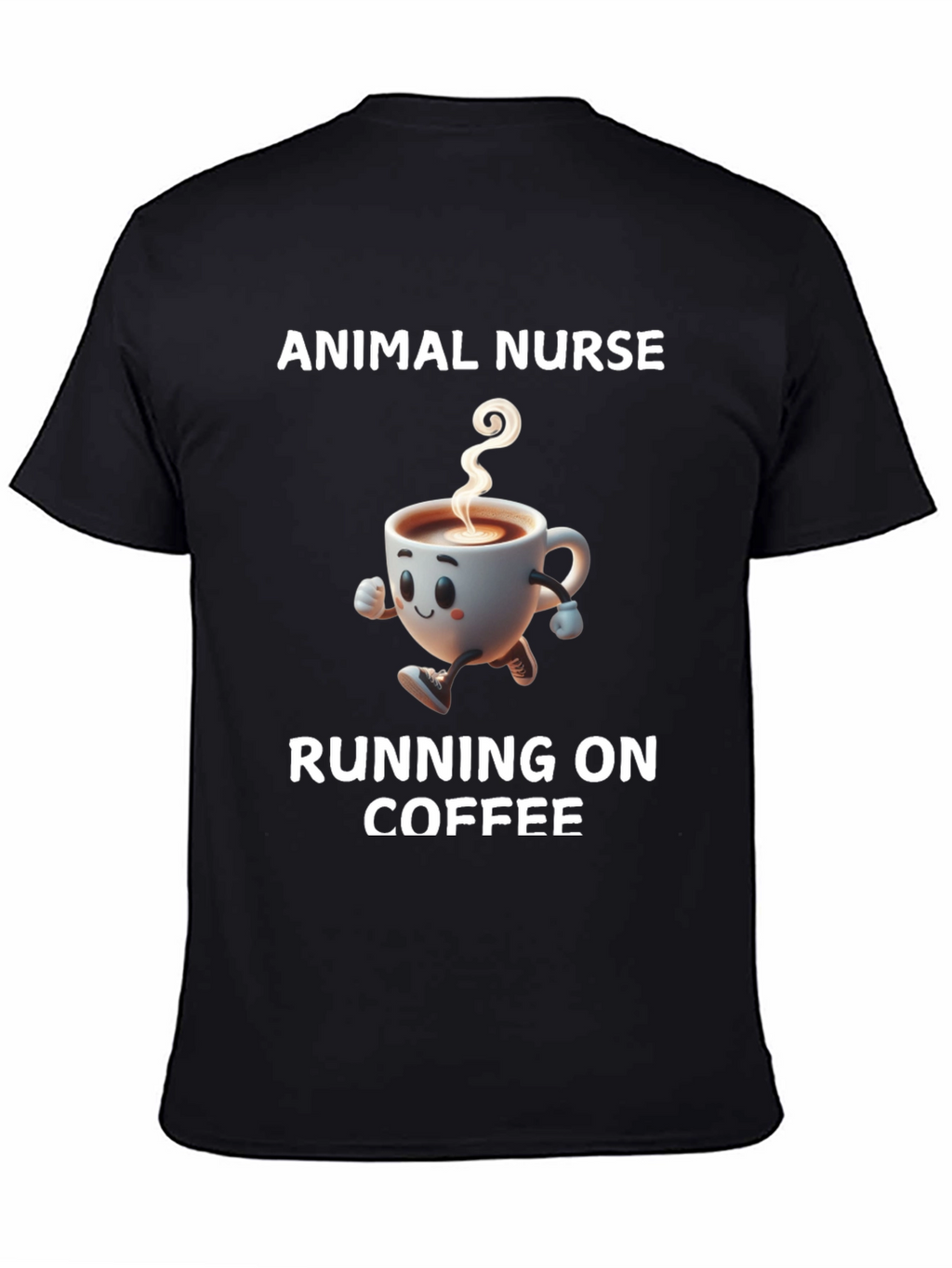 Animal Nurse Running on Coffee T-Shirt