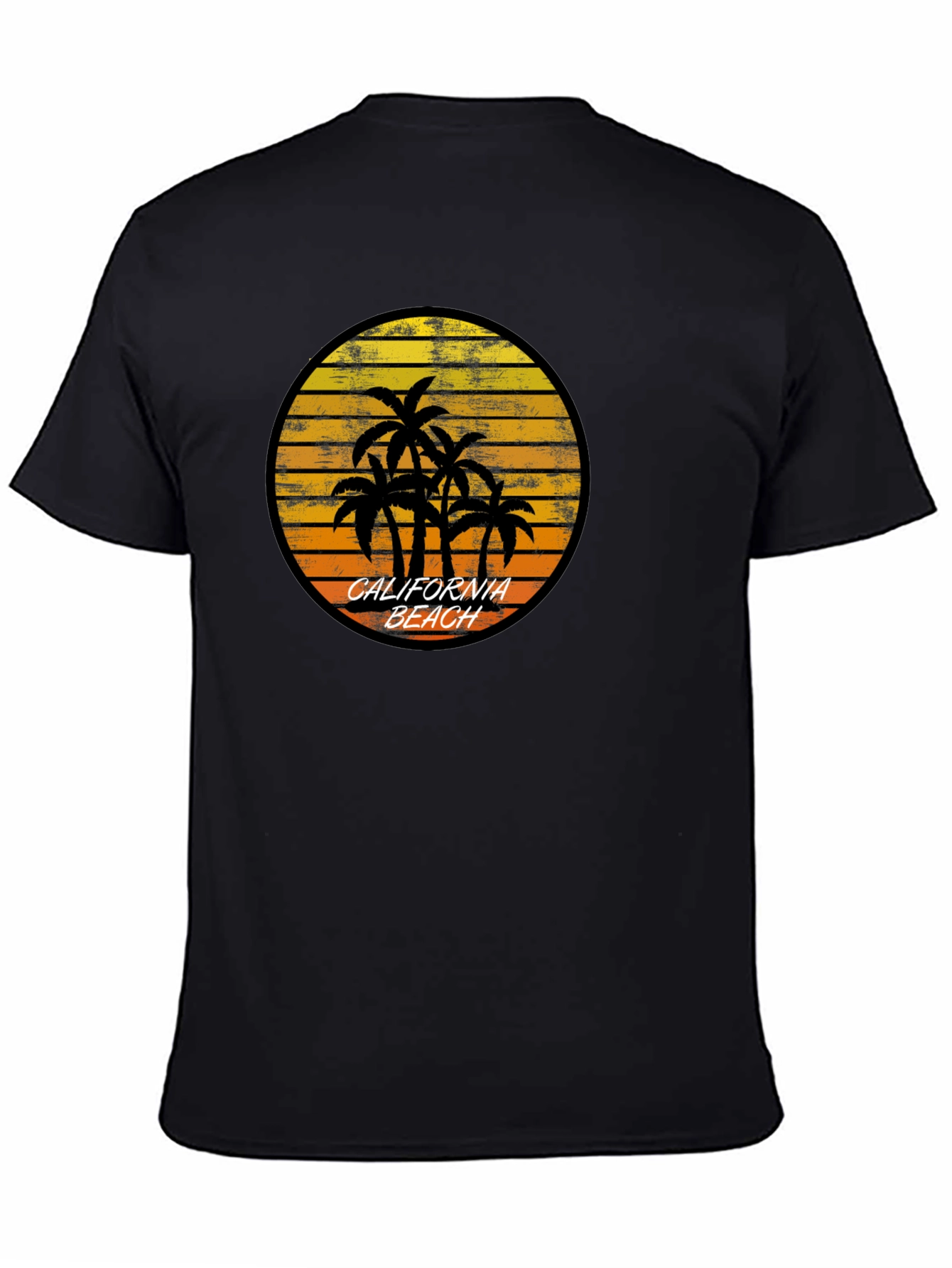 California Beach Palm Tree Graphic T-Shirt