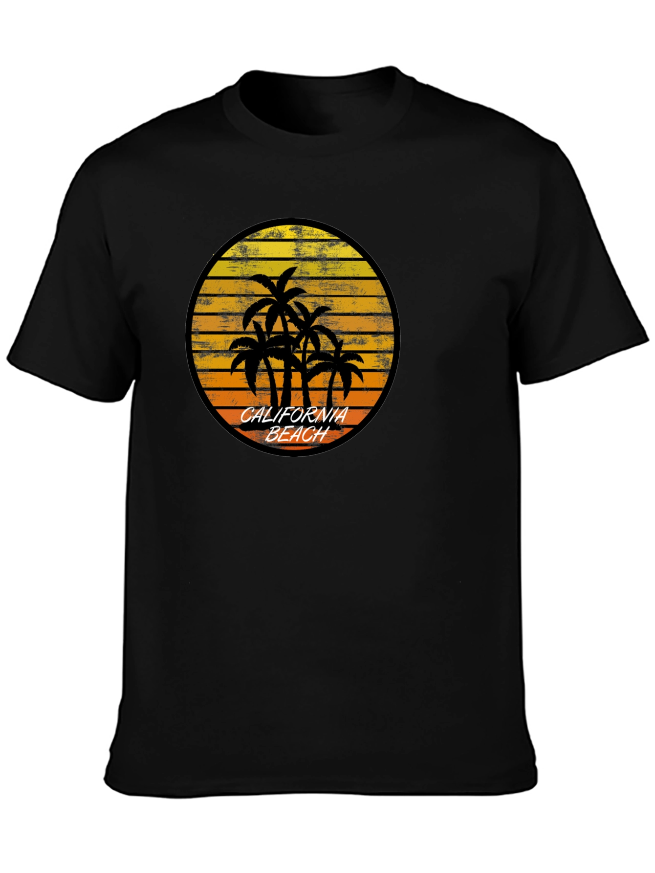 California Beach Palm Tree Graphic T-Shirt