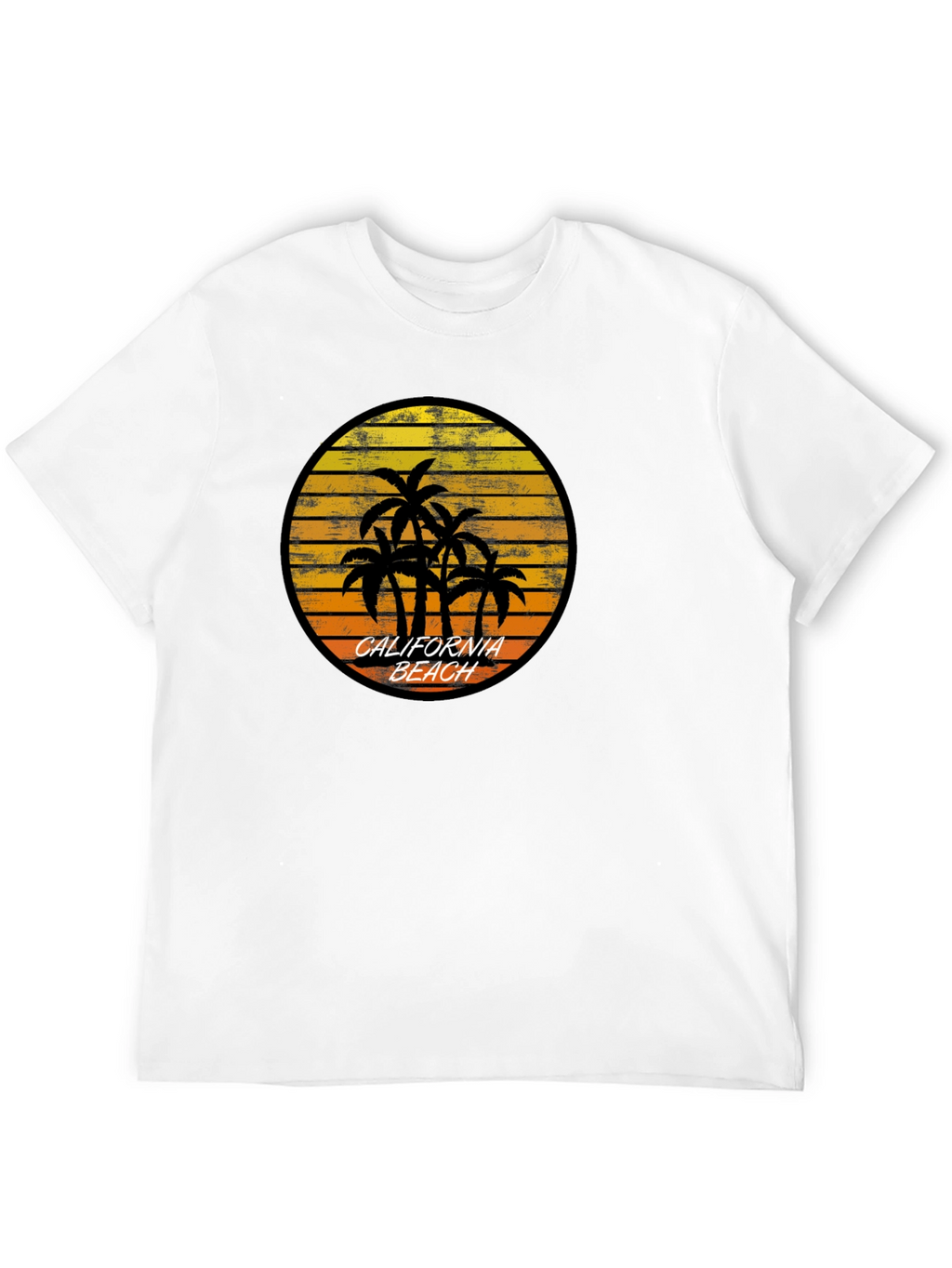 California Beach Palm Tree Graphic T-Shirt