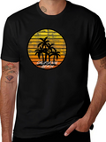California Beach Palm Tree Graphic T-Shirt