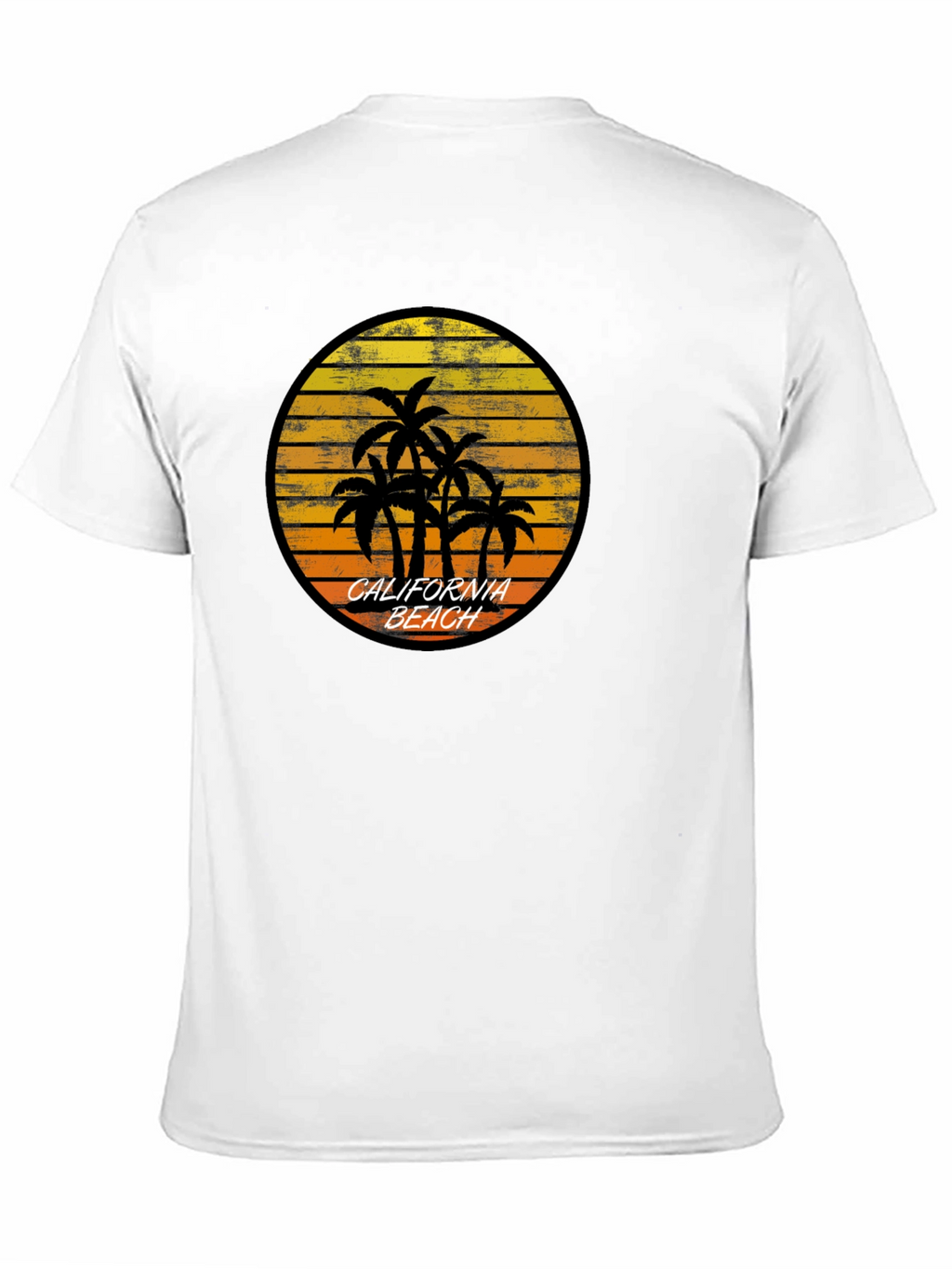 California Beach Palm Tree Graphic T-Shirt