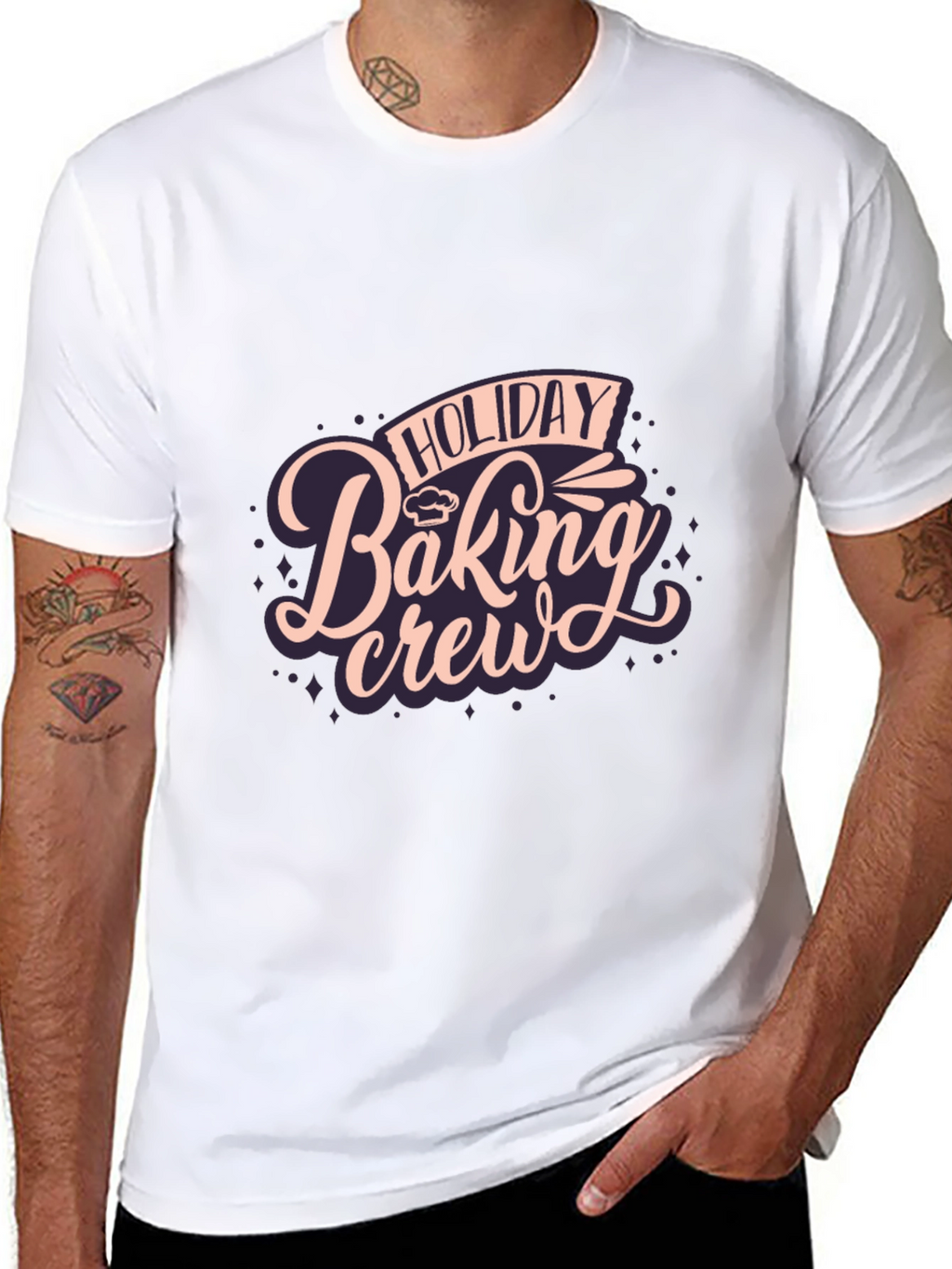 Holiday Baking Crew Black T-Shirt