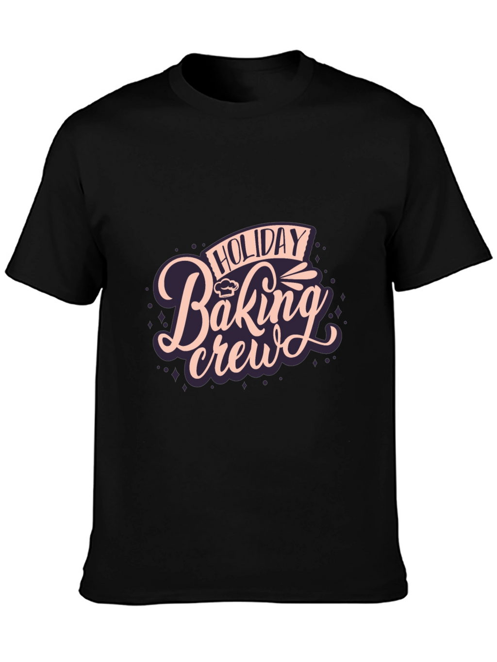 Holiday Baking Crew Black T-Shirt