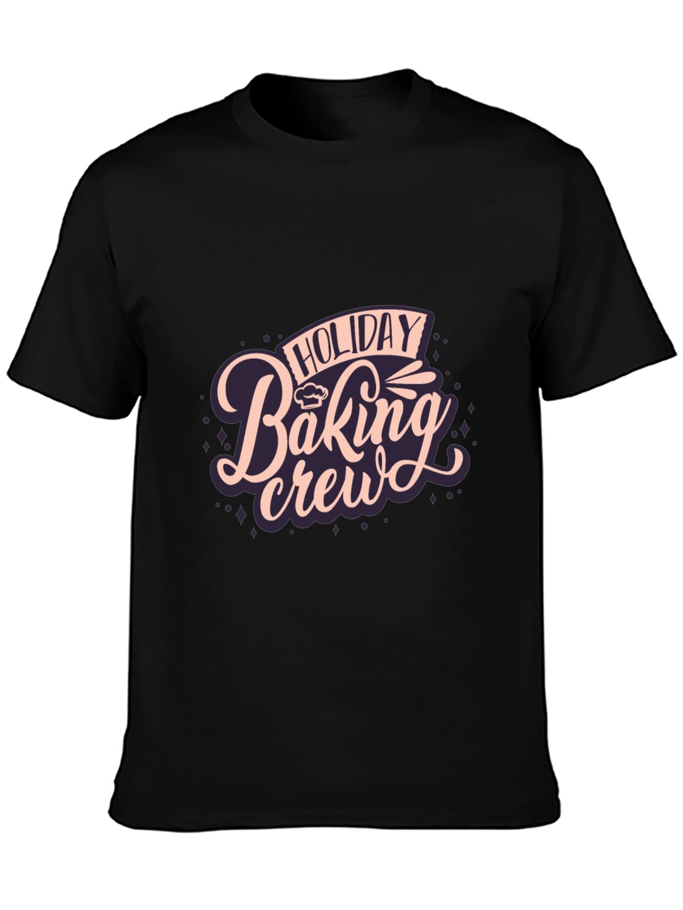 Holiday Baking Crew Black T-Shirt