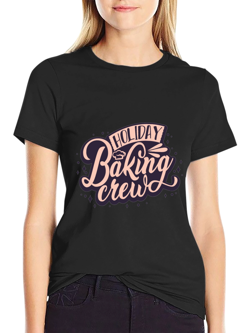 Holiday Baking Crew Black T-Shirt