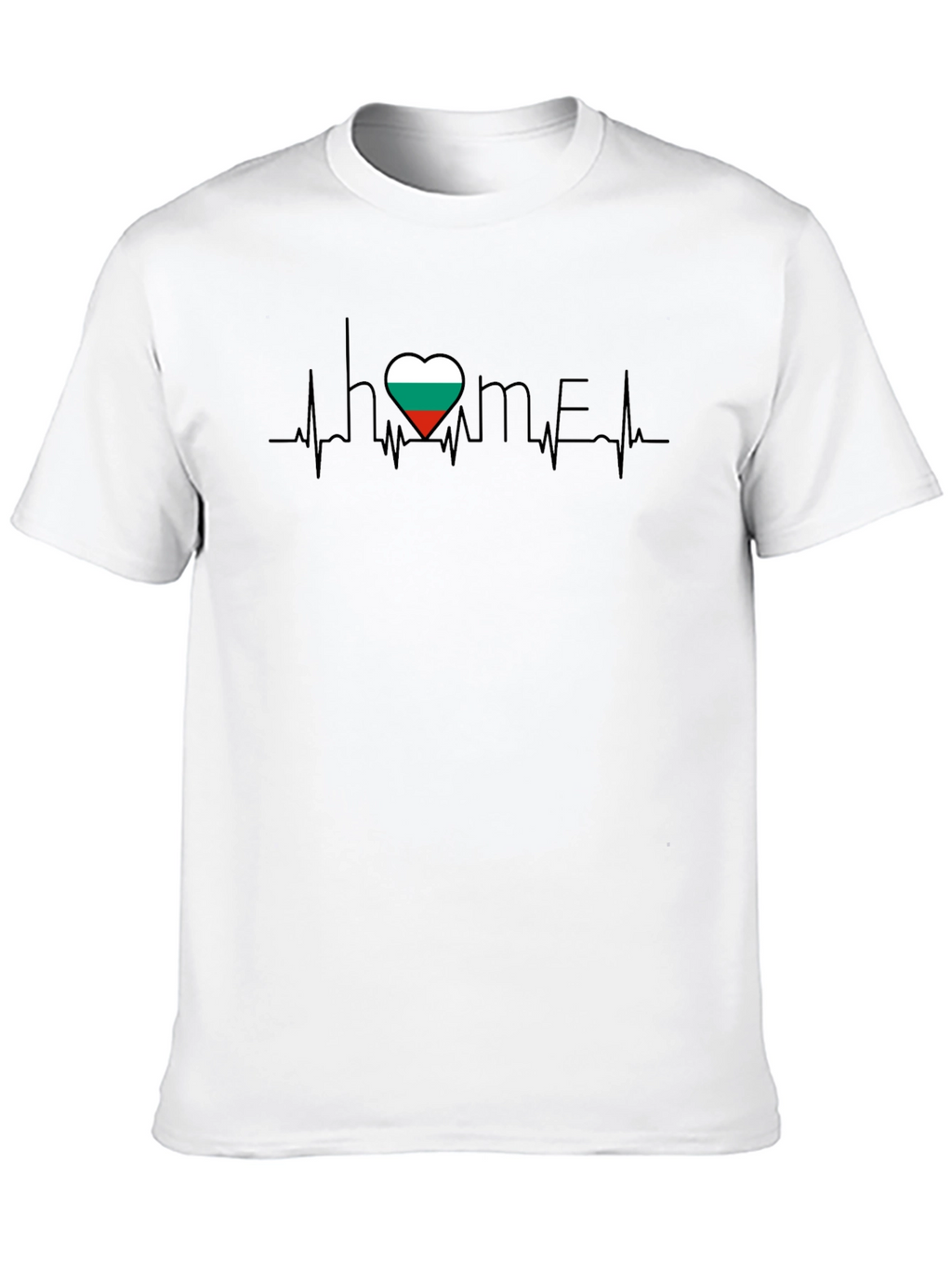 Bulgaria Flag Heartbeat T-Shirt