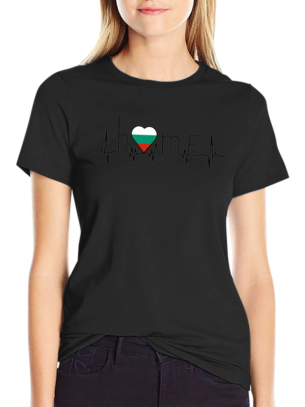 Bulgaria Flag Heartbeat T-Shirt