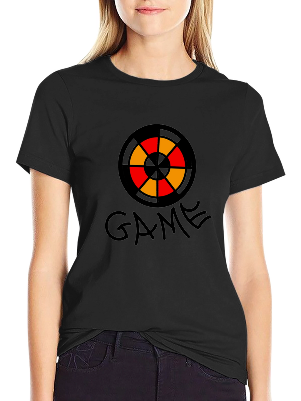 Game Target Graphic Black T-Shirt