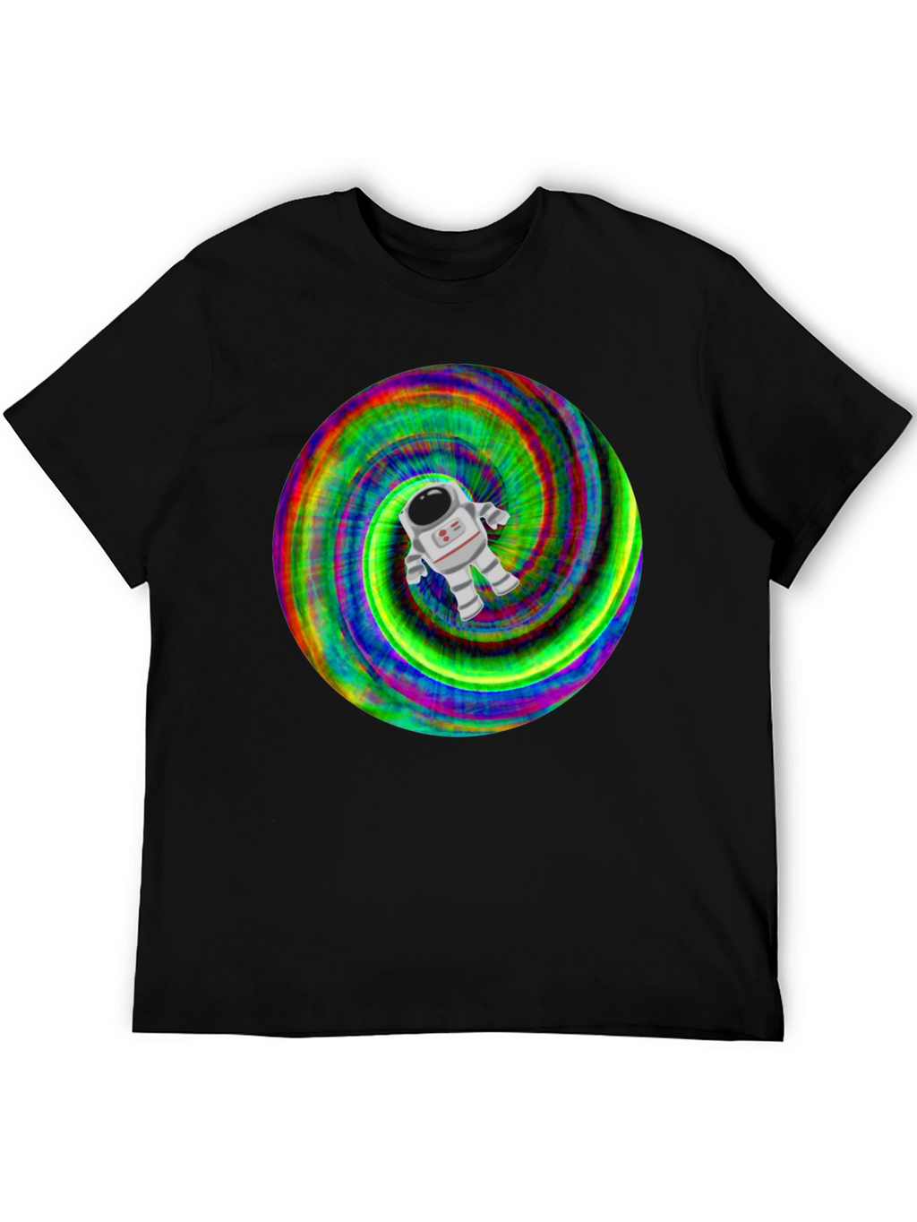 Astronaut Tie-Dye Swirl Graphic T-Shirt