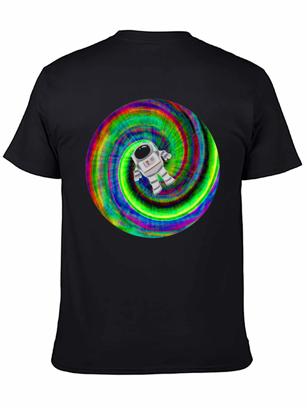 Astronaut Tie-Dye Swirl Graphic T-Shirt