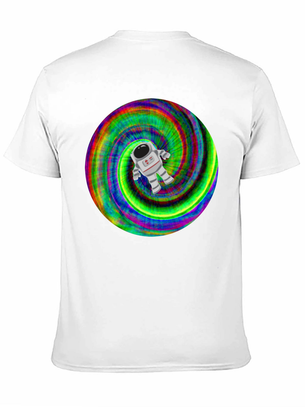 Astronaut Tie-Dye Swirl Graphic T-Shirt