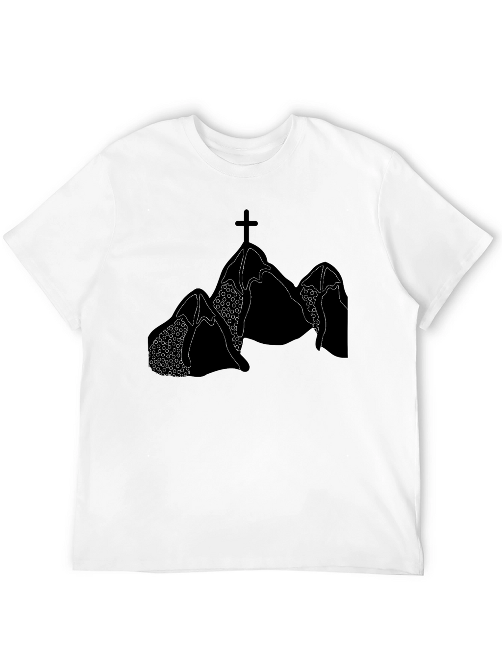 Mountain Cross Graphic Tee - Black