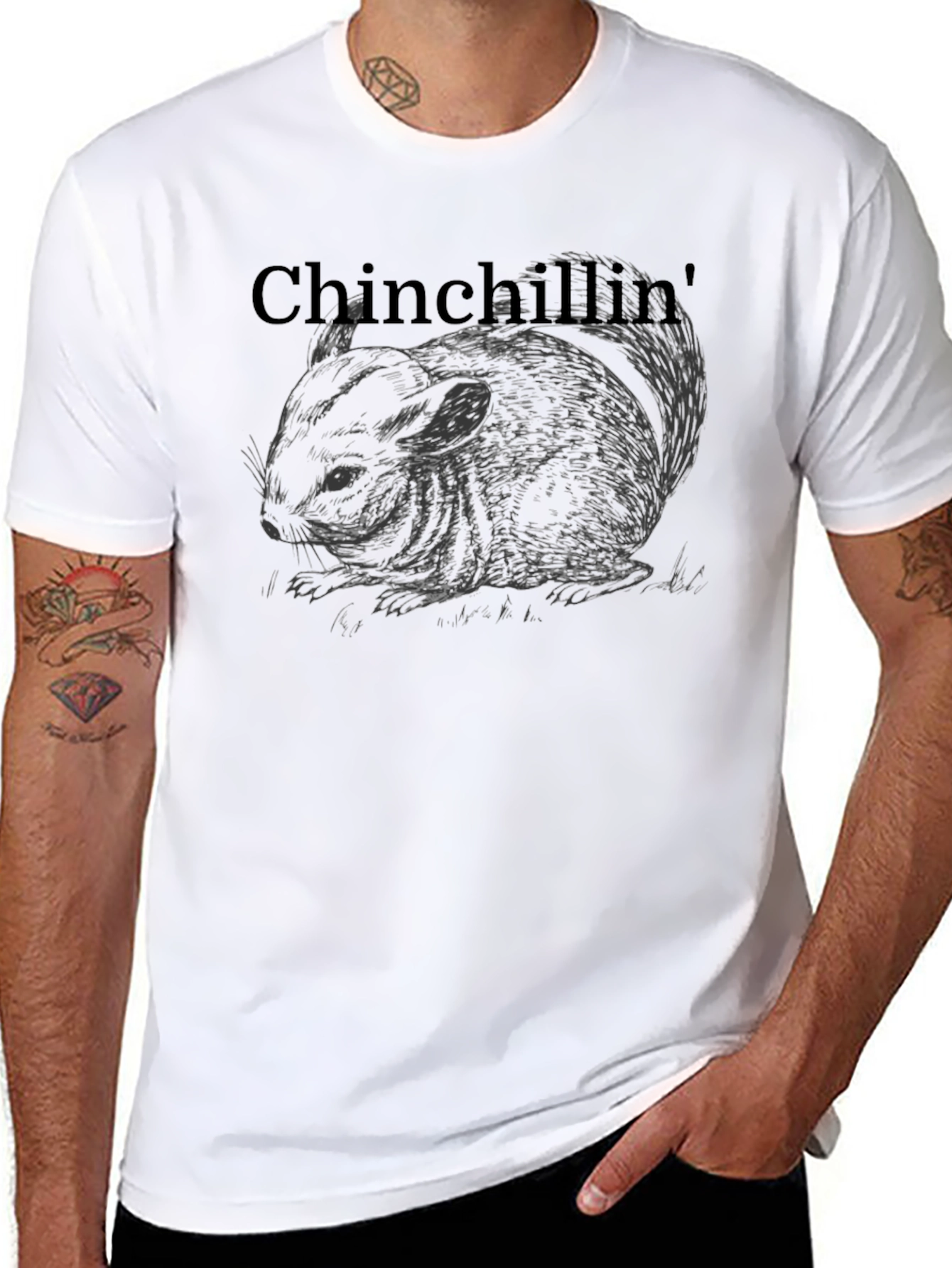 Chinchillin Graphic T-Shirt - Relaxed Comfort