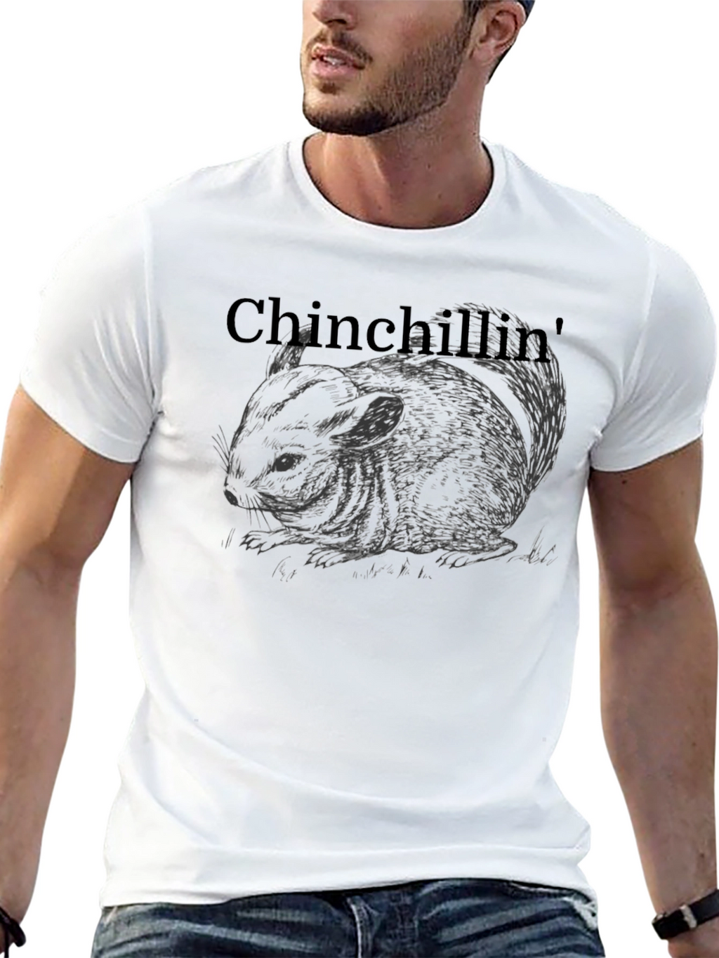 Chinchillin Graphic T-Shirt - Relaxed Comfort