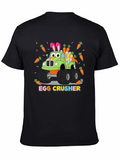Easter Egg Crusher Truck Graphic T-Shirt