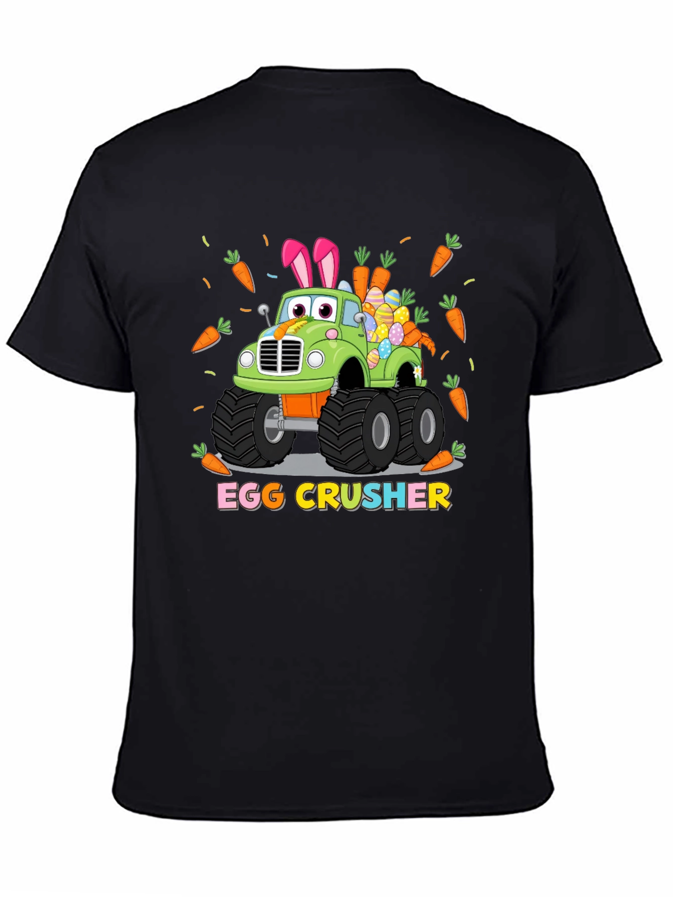 Easter Egg Crusher Truck Graphic T-Shirt