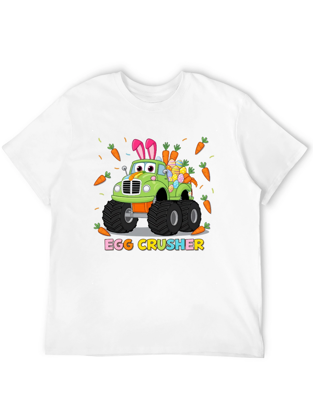 Easter Egg Crusher Truck Graphic T-Shirt