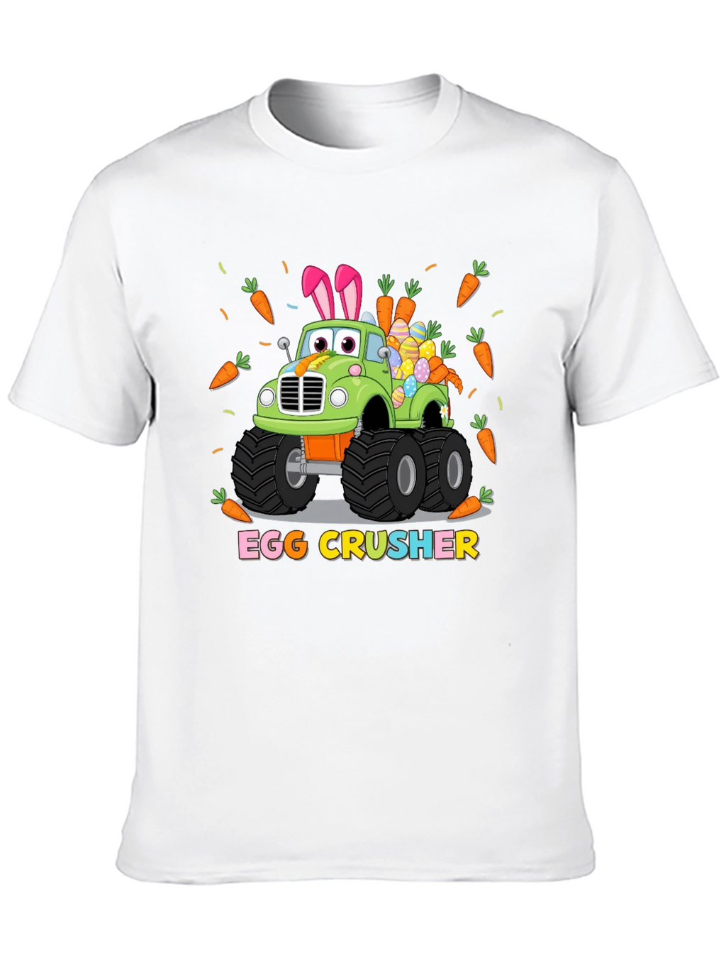 Easter Egg Crusher Truck Graphic T-Shirt