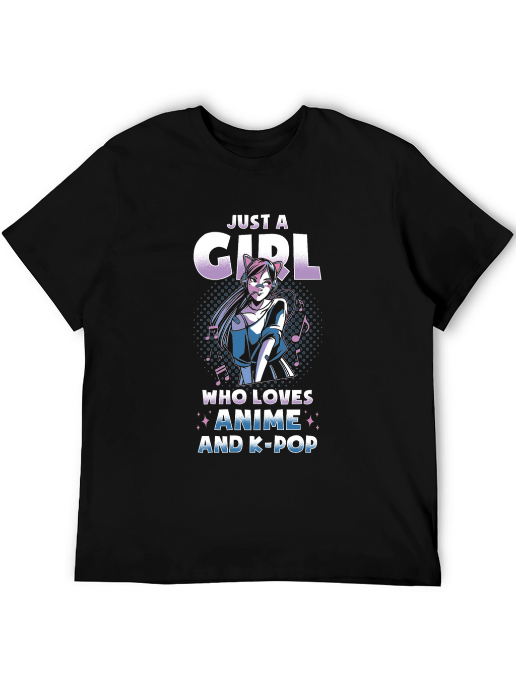 Anime & K-Pop Girls Graphic Tee