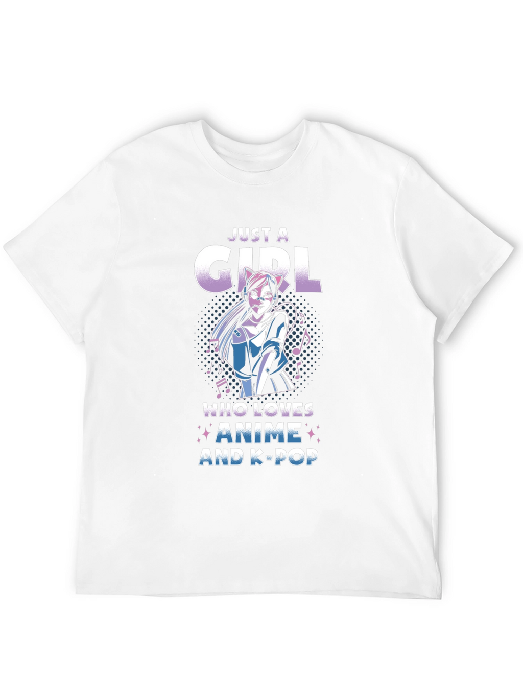 Anime & K-Pop Girls Graphic Tee