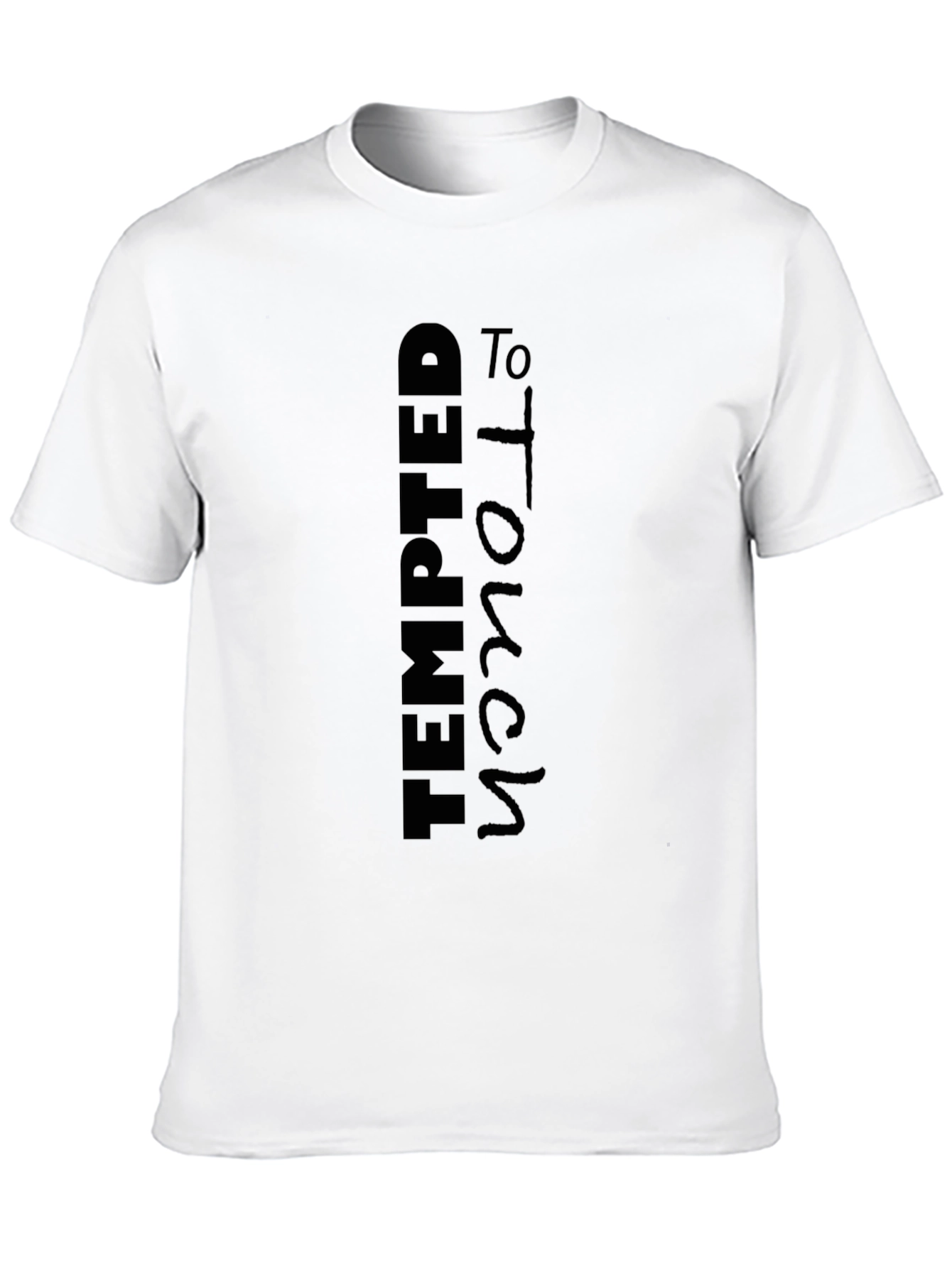 Tempted To Touch Black Graphic Tee