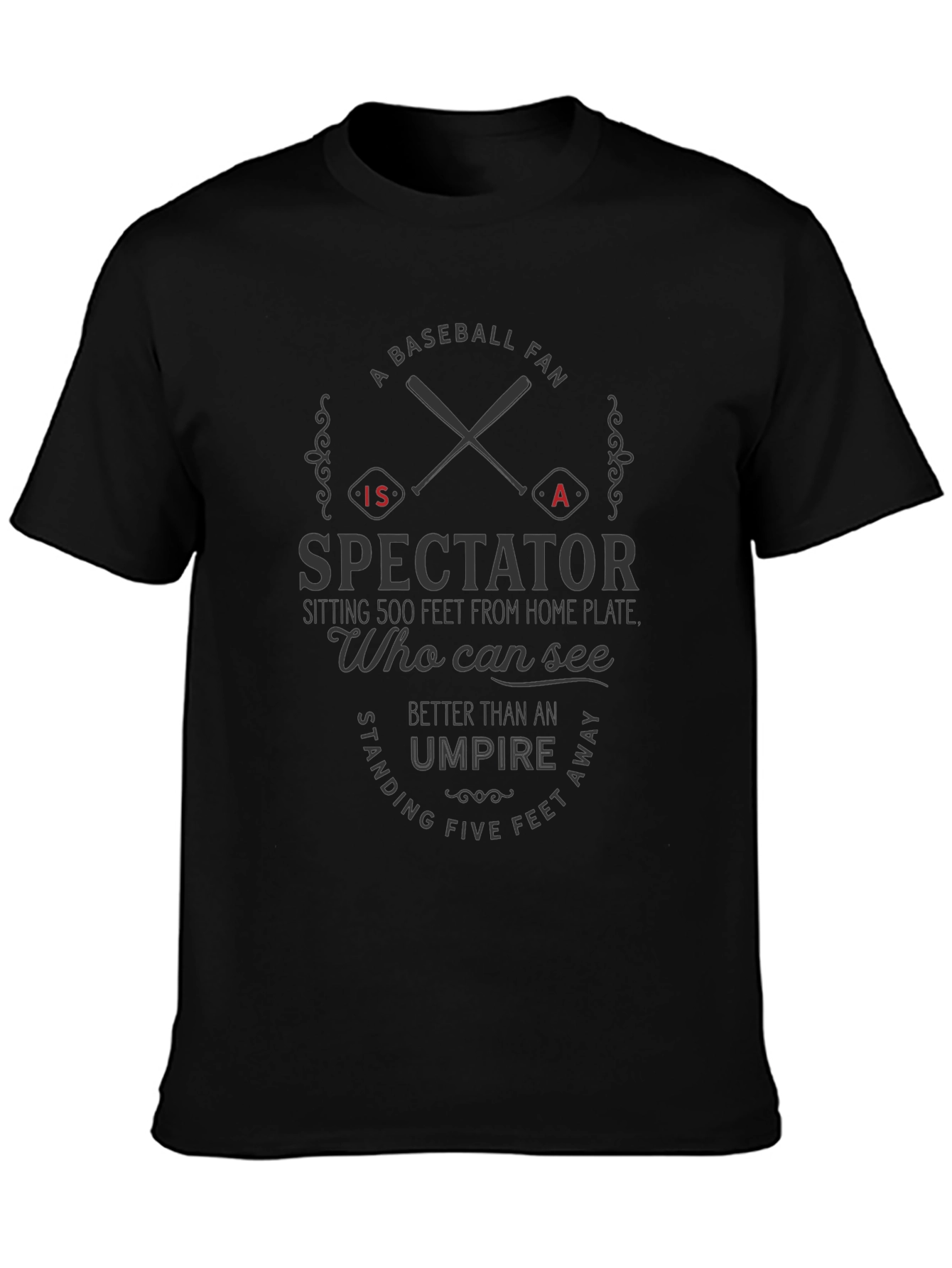 Baseball Spectator Graphic T-Shirt