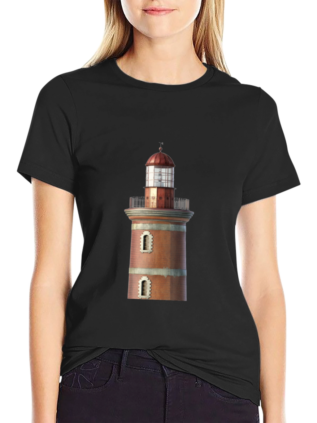 Lighthouse Graphic Tee - Coastal Style