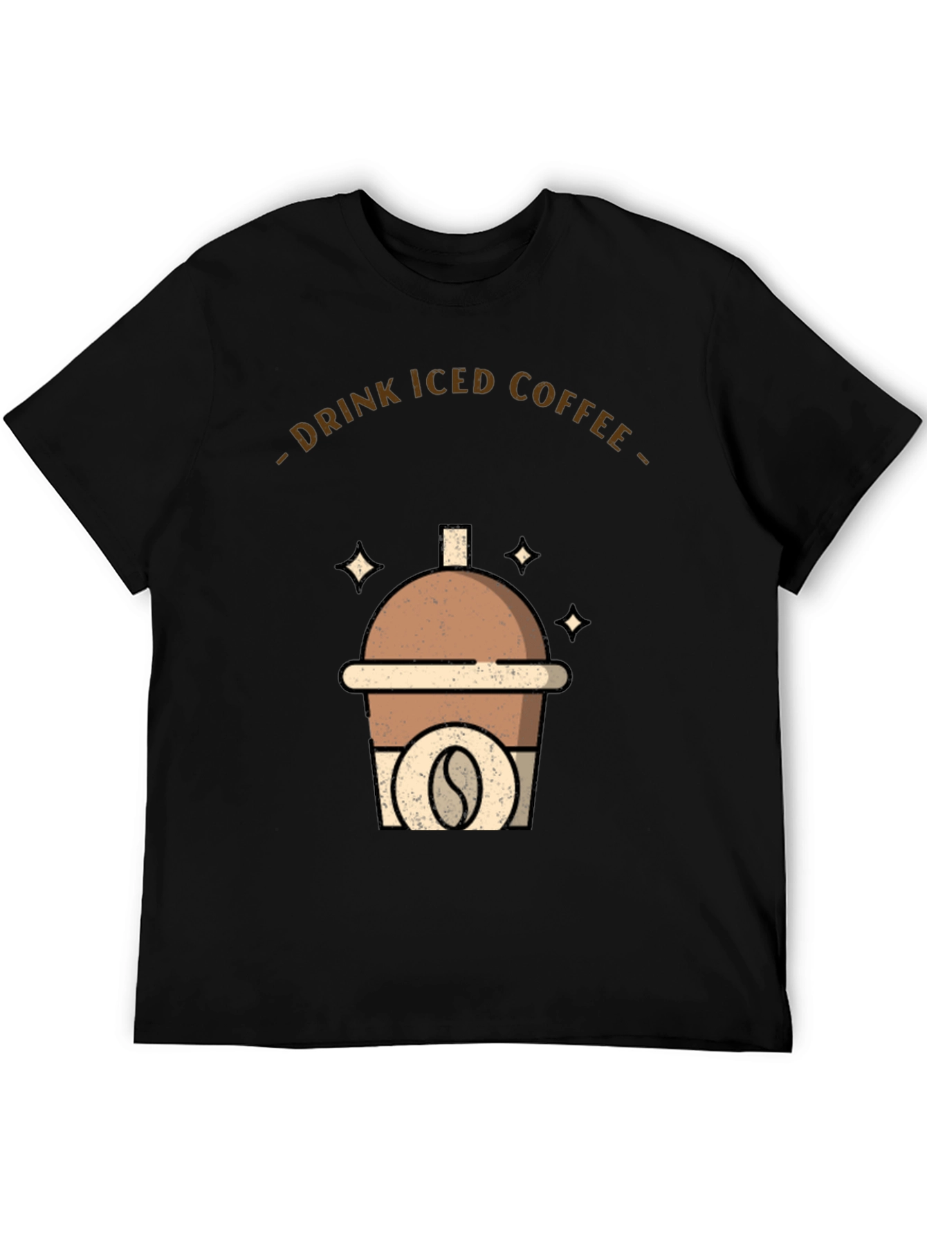 Iced Coffee Graphic Tee - Drink Up!