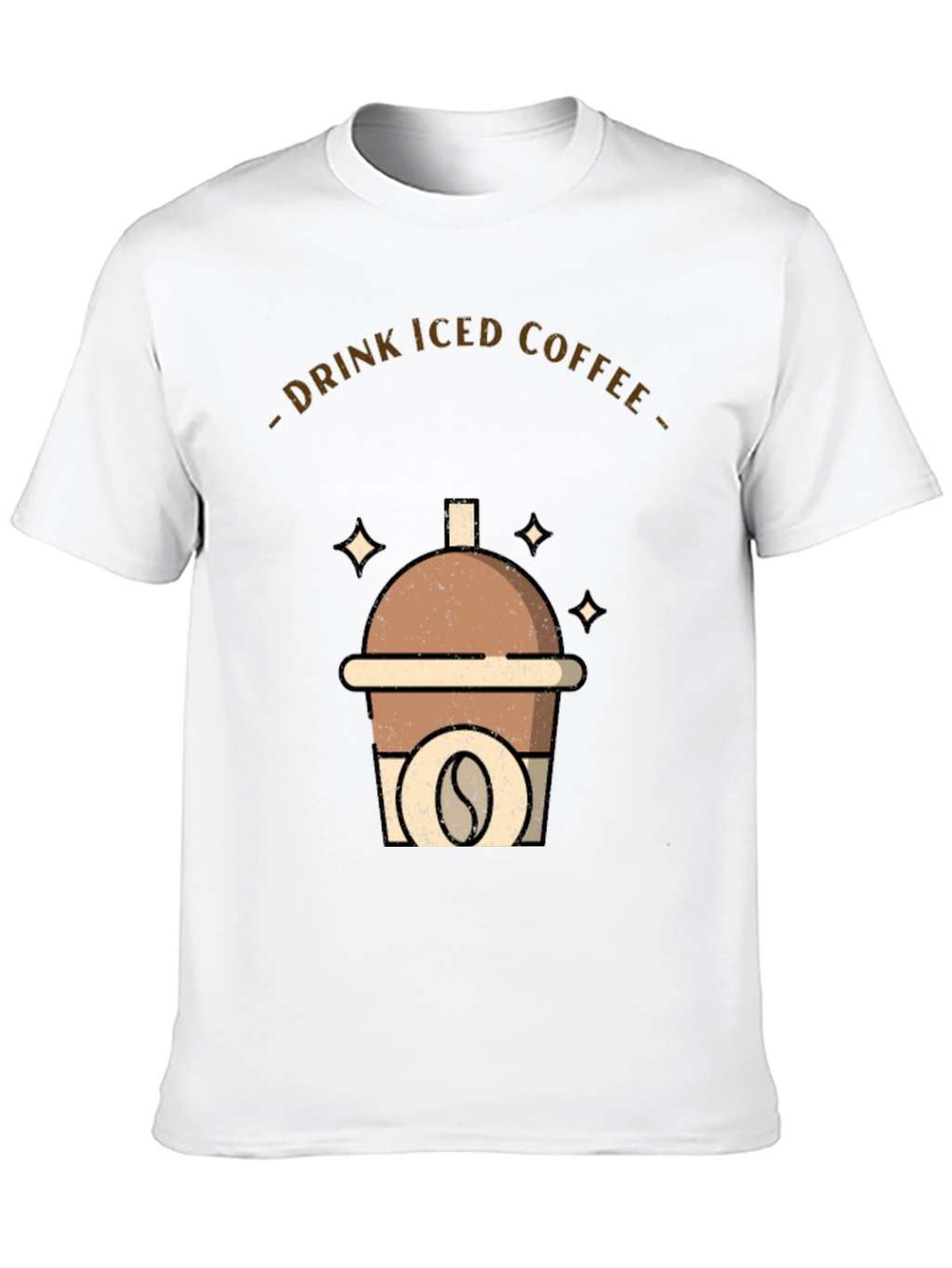 Iced Coffee Graphic Tee - Drink Up!