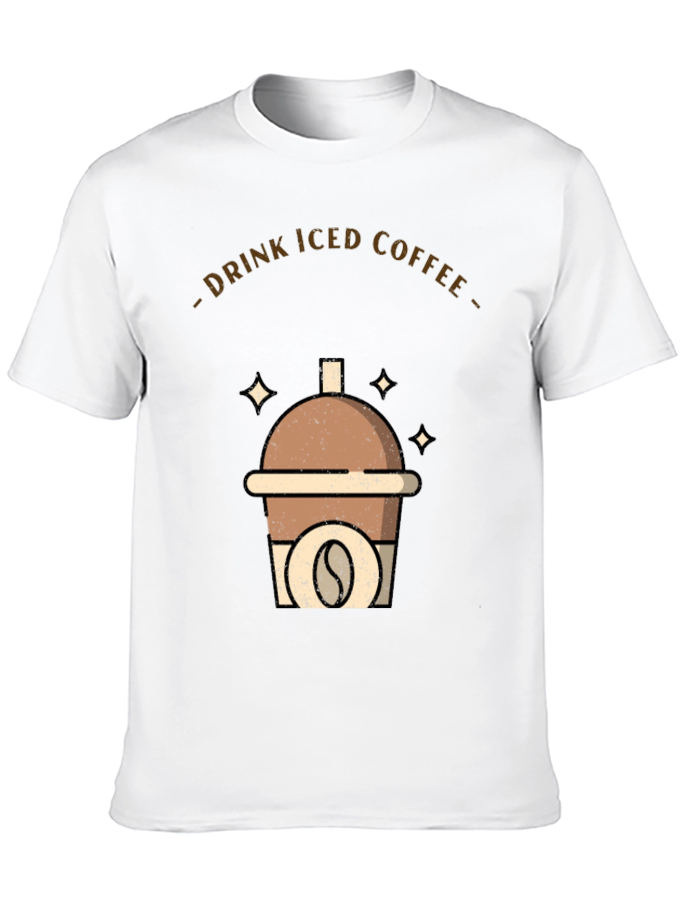 Iced Coffee Graphic Tee - Drink Up!