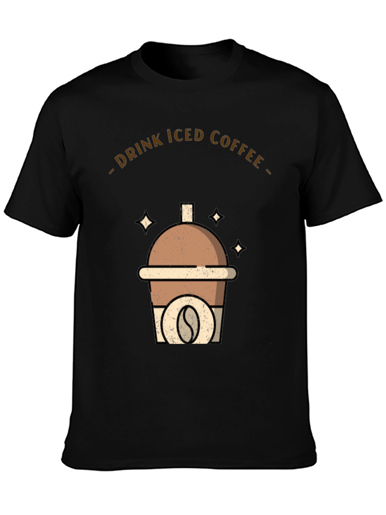 Iced Coffee Graphic Tee - Drink Up!