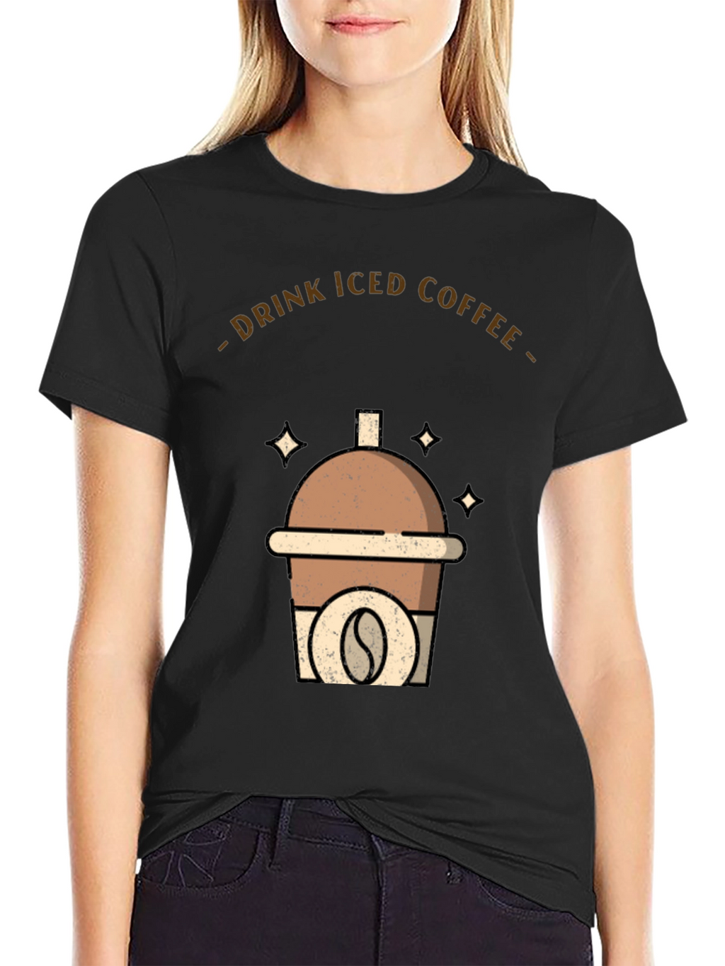 Iced Coffee Graphic Tee - Drink Up!
