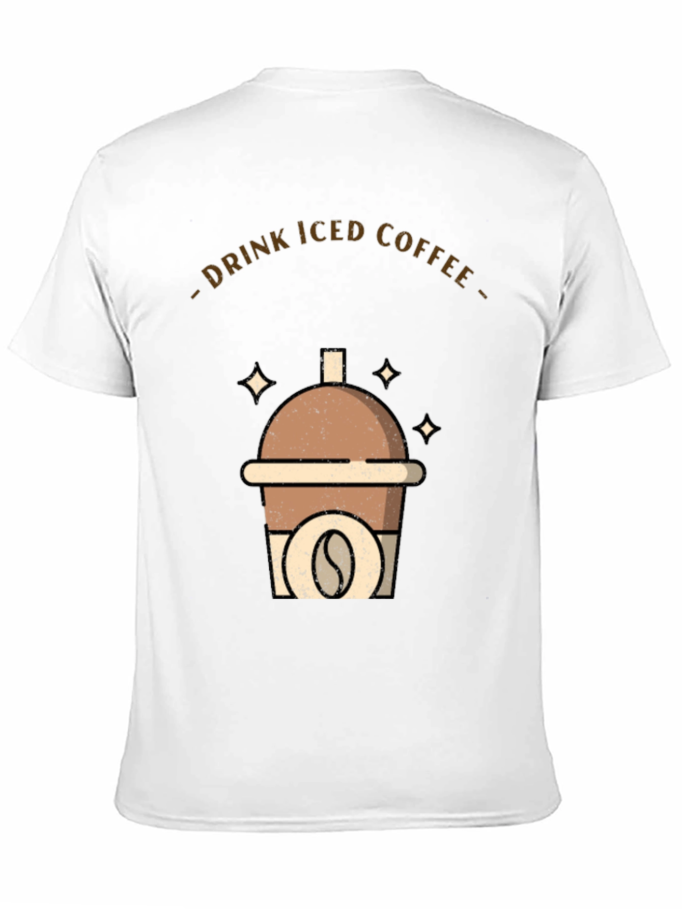 Iced Coffee Graphic Tee - Drink Up!