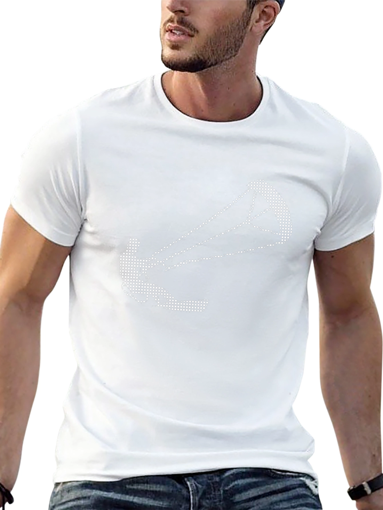 Kitesurfing Graphic Tee - Black Cotton T-Shirt