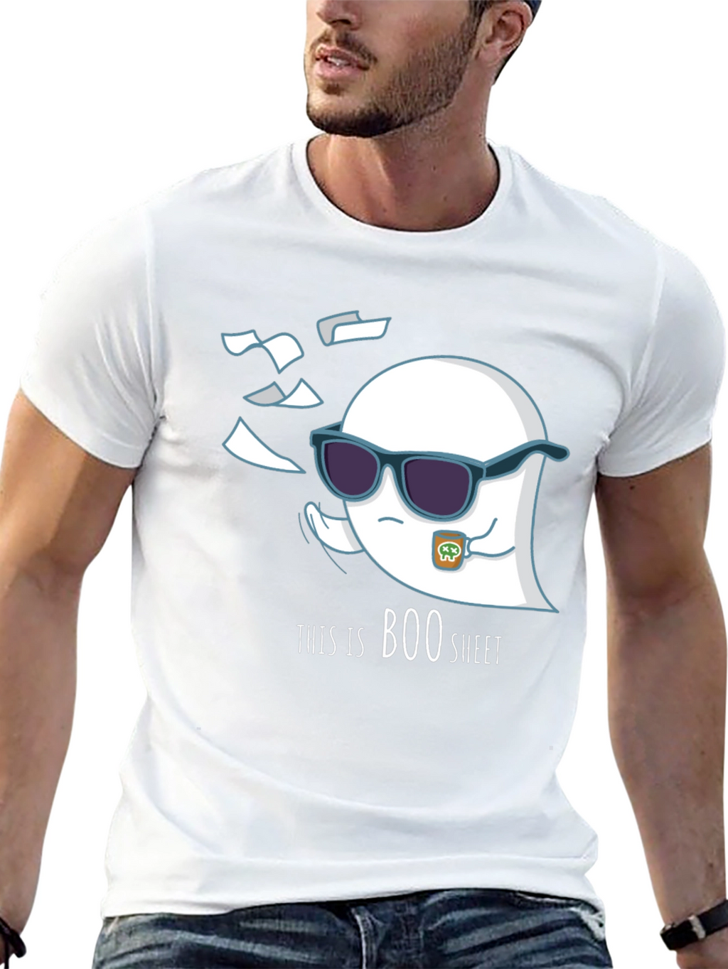 Cool Boo Sheet T-Shirt - Ghost Design
